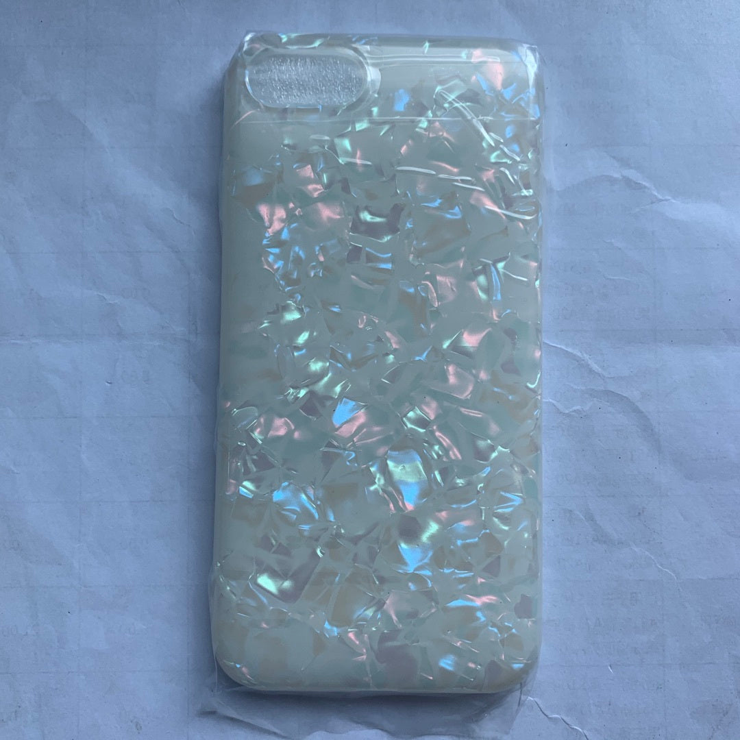 Compatible with Apple , Colorful shell pattern ice flower half pack soft shell