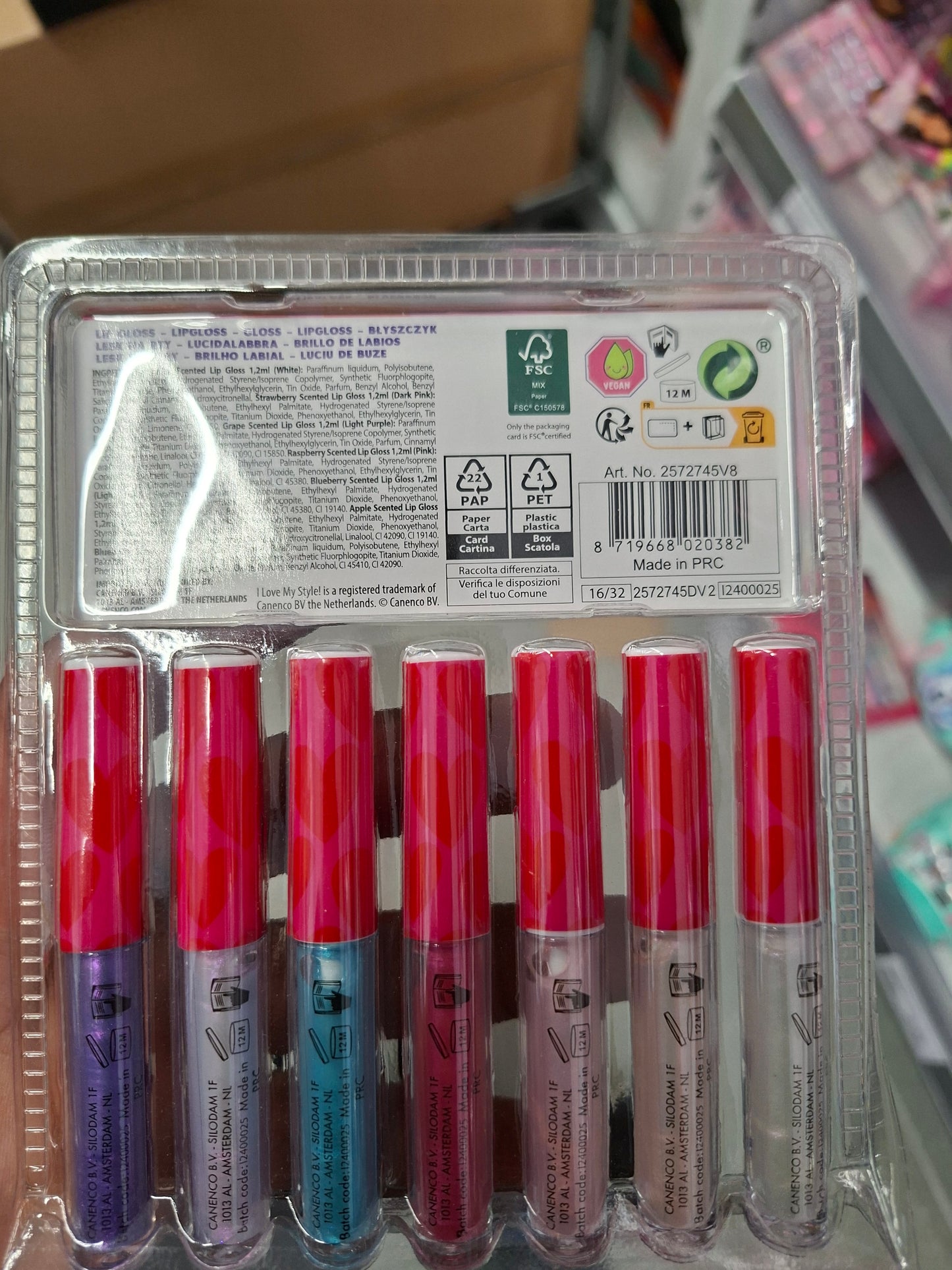 7× Lip gloss