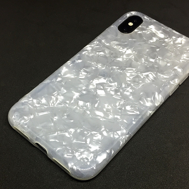 Compatible with Apple , Colorful shell pattern ice flower half pack soft shell