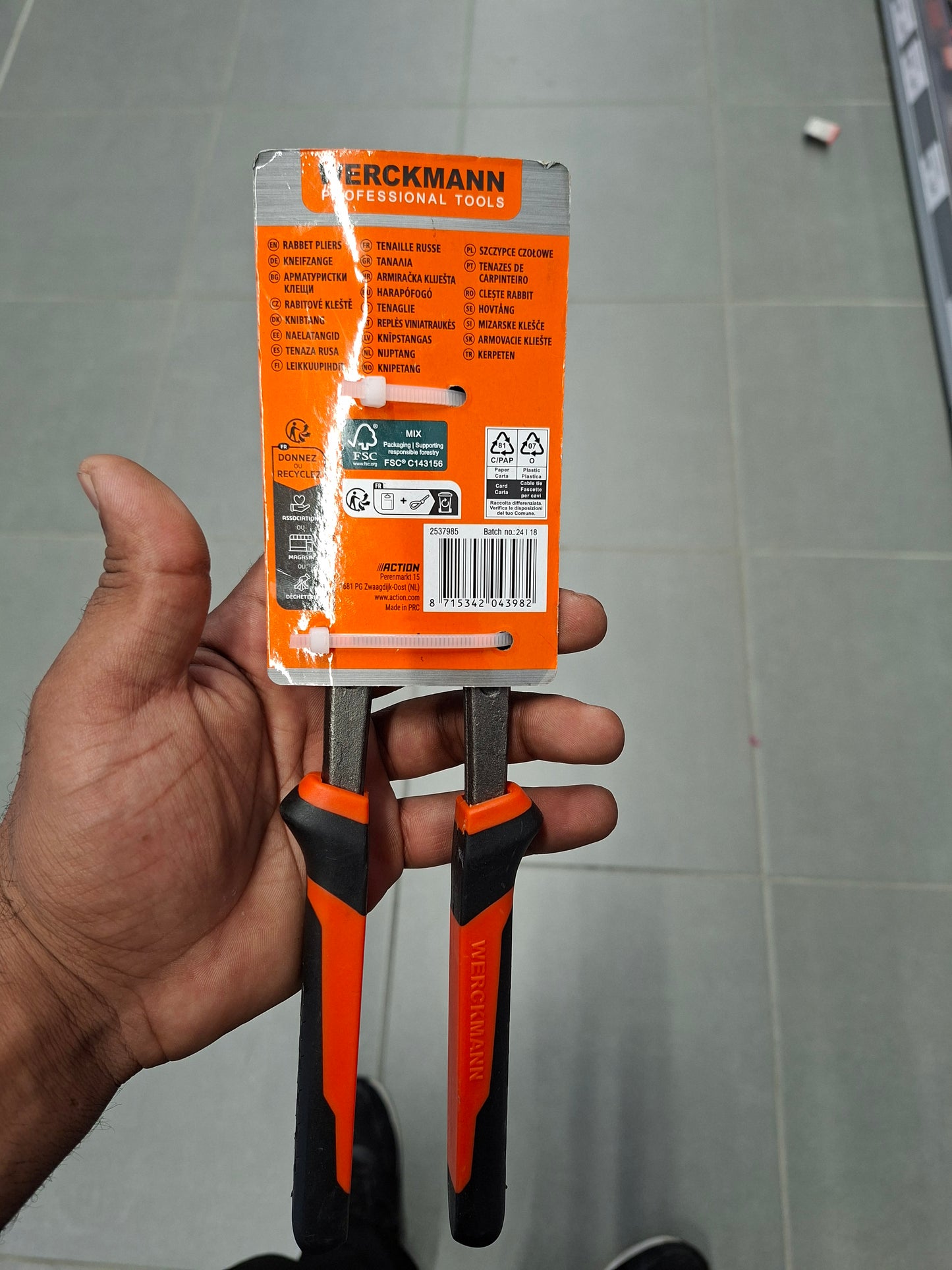 Rabbet Pliers 250mm